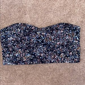 Floral tube top